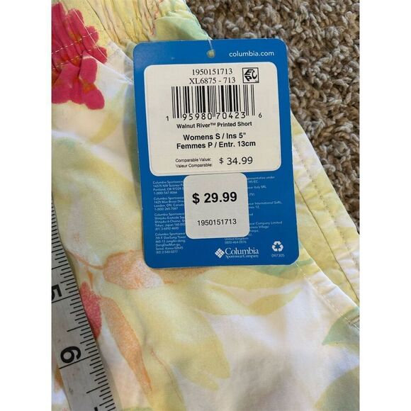 Columbia Women's Floral Sandy River II Shorts Size S Multicolor - Picture 10 of 11
